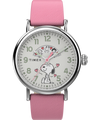 TW2W88900 Peanuts x Timex Standard Valentine's 40mm Leather Strap Watch Primary Image
