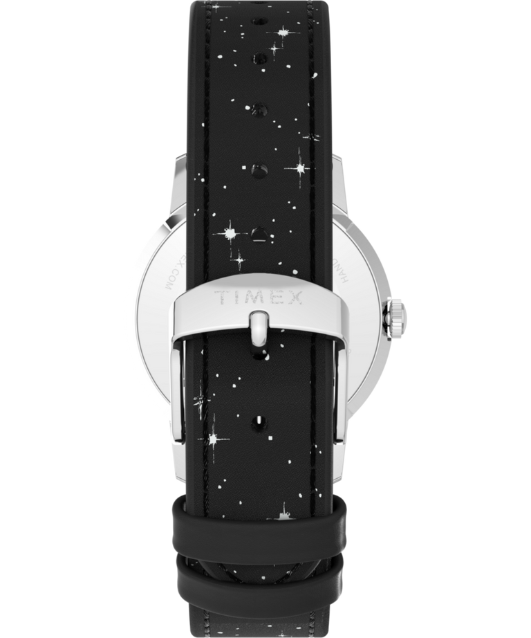 TW2W89700 Peanuts® x Timex Marlin® Hand-Wound Space 34mm Leather Strap Watch Strap Image