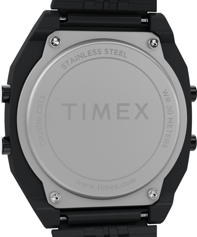 TW2W91600 Timex T80 Steel 36mm Stainless Steel Bracelet Watch Caseback Image