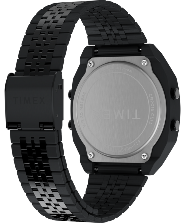 TW2W91600 Timex T80 Steel 36mm Stainless Steel Bracelet Watch Caseback with Attachment Image