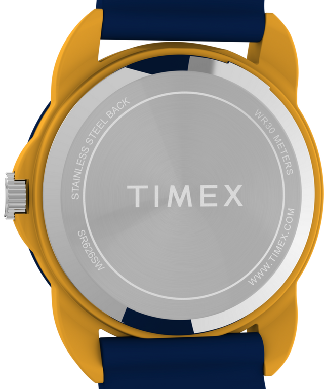 TW2W92100 TIMEX TIME MACHINES® 30mm Silicone Strap Watch Caseback Image