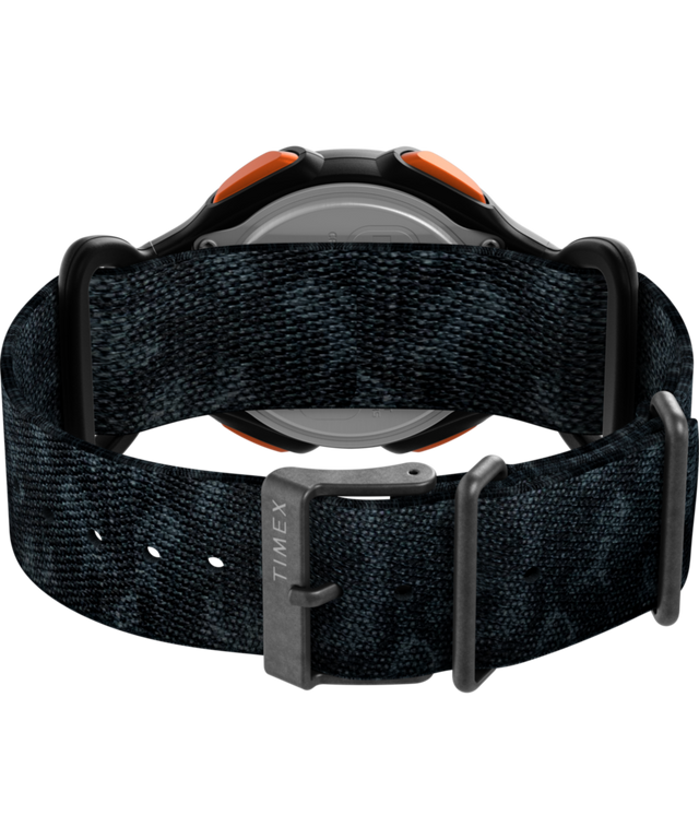 TW2W94000 TIMEX® IRONMAN® Classic 30-Lap 38mm Recycled Fabric Strap Watch  Caseback with Attachment Image