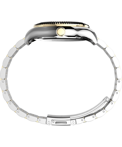 TW2W95100 Peanuts® x Timex Legacy In Bloom 34mm Stainless Steel Bracelet Watch Profile Image