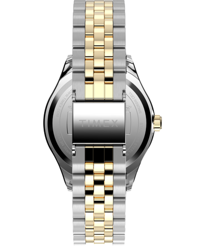 TW2W95100 Peanuts® x Timex Legacy In Bloom 34mm Stainless Steel Bracelet Watch Strap Image