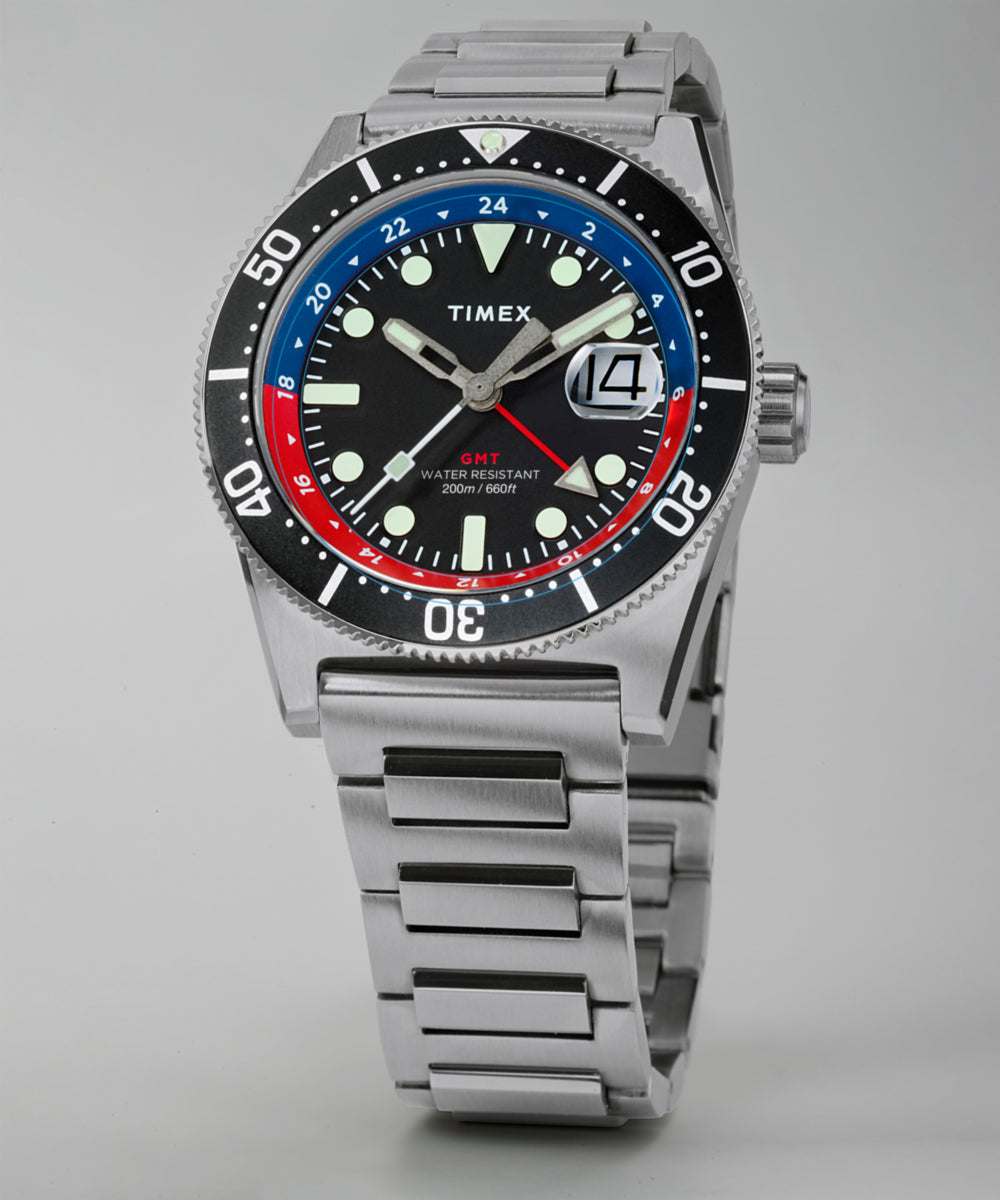 Deepwater Reef 200 GMT 41mm Stainless Steel Bracelet Watch