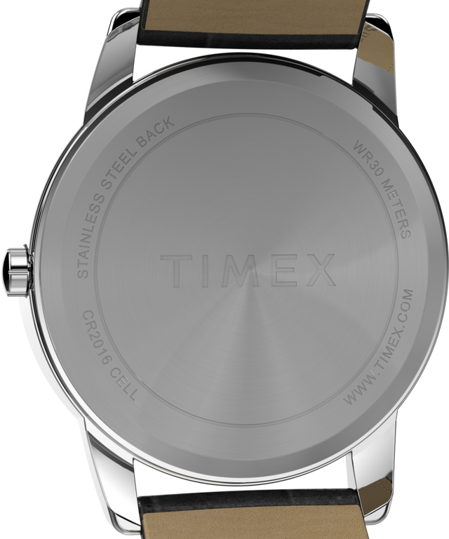 TW2W95400 Easy Reader® 35mm Leather Strap Watch  Caseback Image