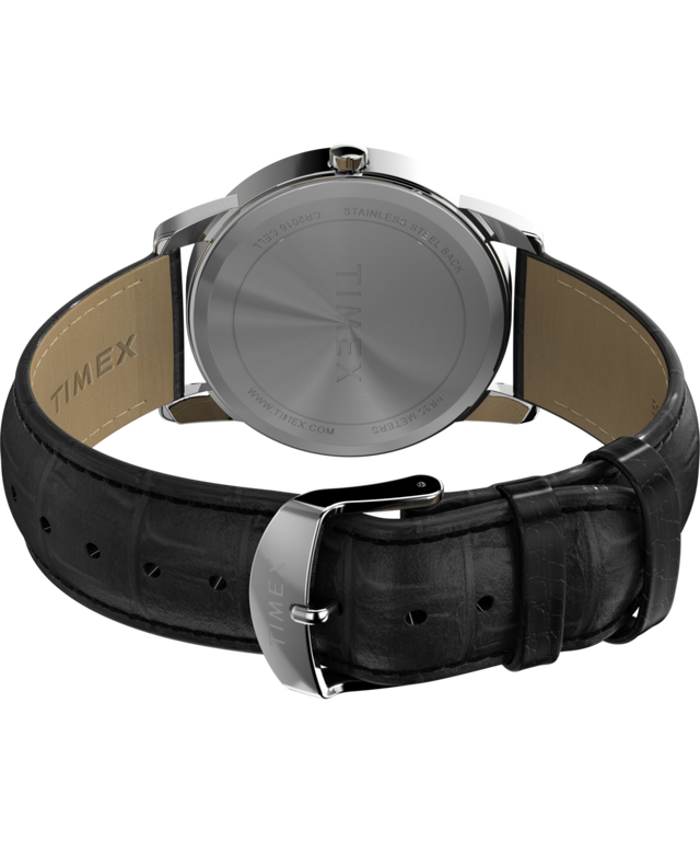 TW2W95400 Easy Reader® 35mm Leather Strap Watch  Caseback with Attachment Image