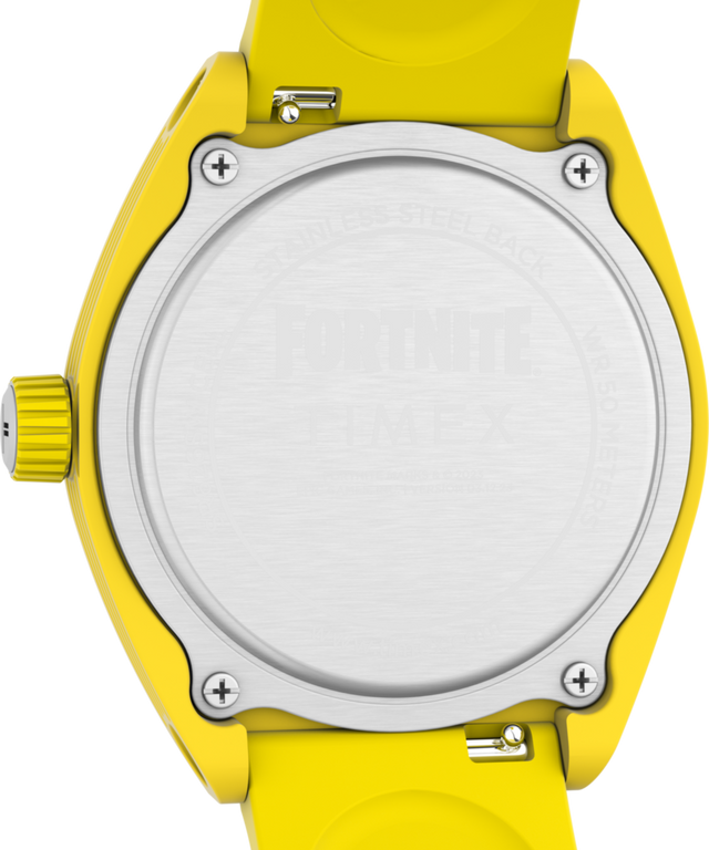 TW2W96700 Timex Urban Pop x Fortnite® 40mm Bio-TPU Strap Watch  Caseback Image