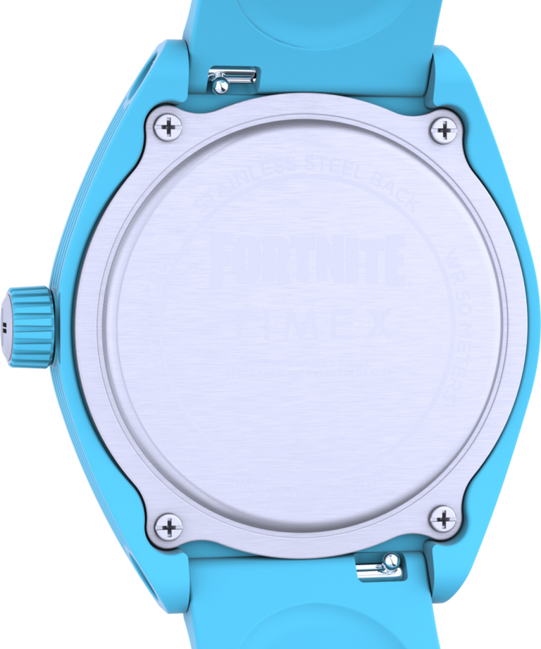 TW2W96900 Timex Urban Pop x Fortnite® 40mm Bio-TPU Strap Watch  Caseback Image