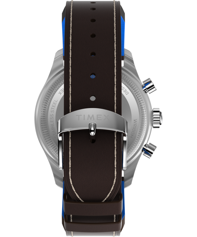 TW2W97200 Pan Am® x Timex Fly-Back Chronograph 43mm Leather Strap Watch  Strap Image