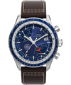 TW2W97200 Pan Am® x Timex Fly-Back Chronograph 43mm Leather Strap Watch  Primary Image