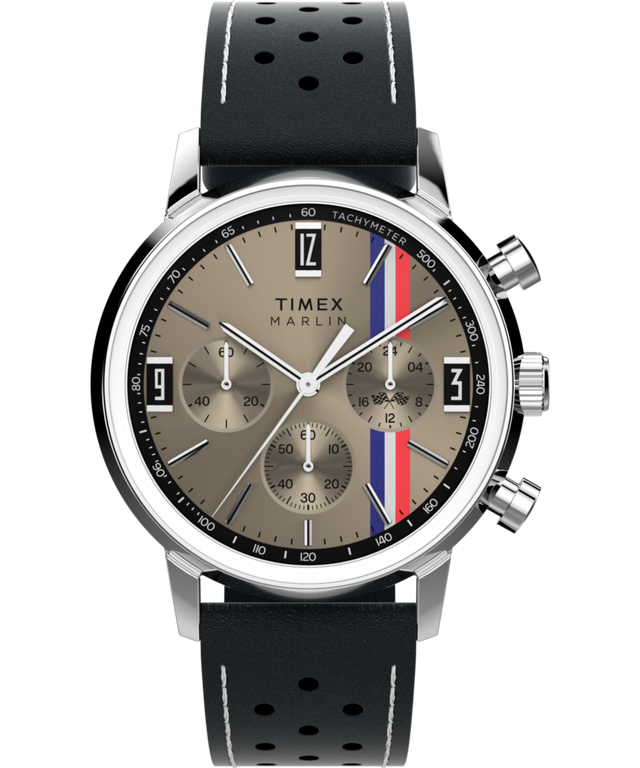 Marlin® Chronograph Tachymeter 40mm Leather Strap Watch - TW2W98900