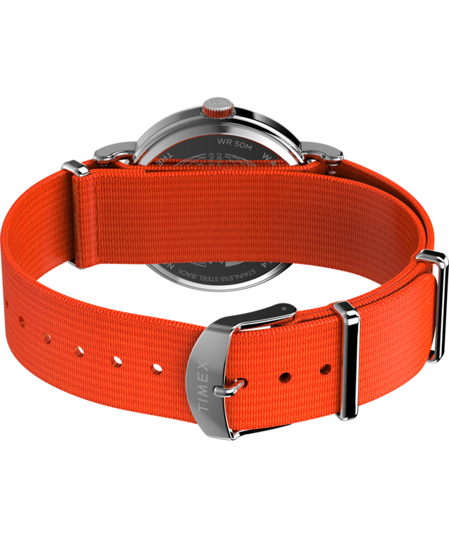 TW2W99500 Timex Weekender 40mm Fabric Strap Watch Caseback with Attachment Image
