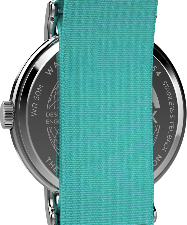 TW2W99600 Timex Weekender 40mm Fabric Strap Watch Caseback Image