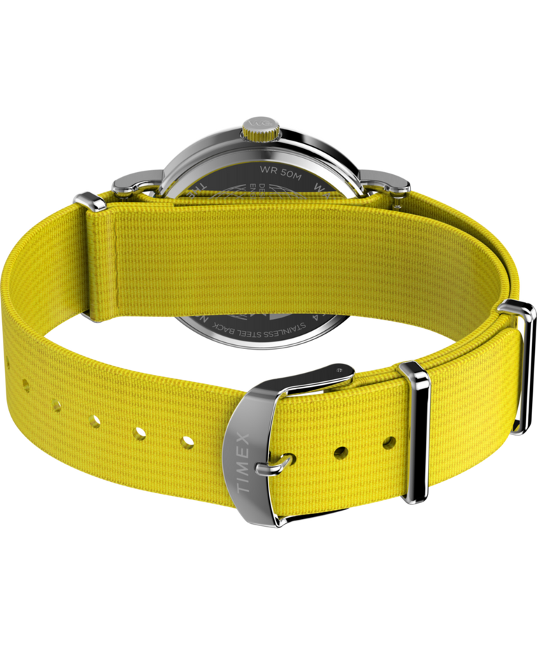 TW2W99700 Timex Weekender 40mm Fabric Strap Watch Caseback with Attachment Image