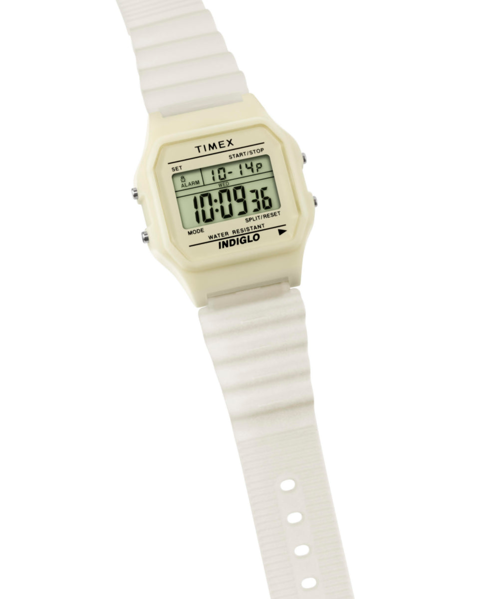 Timex T80 Glow in the Dark 34mm Resin Strap Watch - TW2Y02600