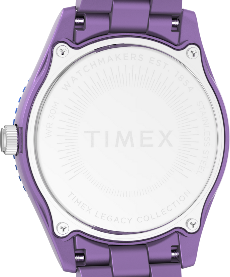 TW2Y04800 Timex Legacy #tide™ 37mm Recycled Plastic Bracelet Watch Caseback Image
