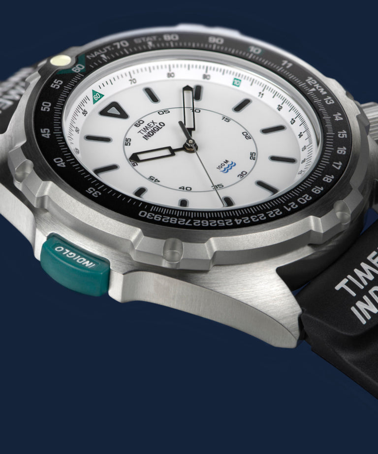 TW2Y05800 Timex 1995 Intrepid Reissue 46mm Synthetic Rubber Strap Watch Campaign Key Silhouettes (Beauty shots) Image