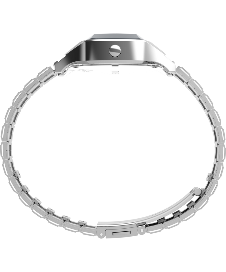 TW2Y06100 Q Timex® 1975 SSQ Digital Reissue 38mm Stainless Steel Bracelet Watch Profile Image