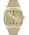 TW2Y07200 Timex® Automatic 1983 E Line Reissue 34mm Gold-Tone Expansion Band Watch Primary Image