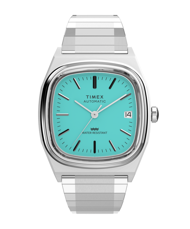 TW2Y07300 Timex® Automatic 1983 E Line 34mm Stainless Steel Expansion Band Watch Primary Image