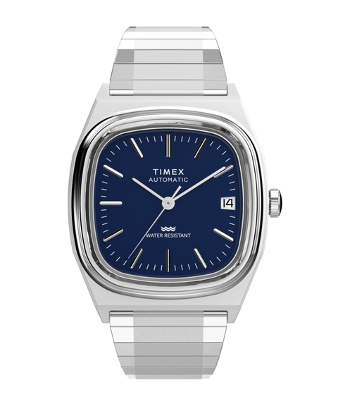 Timex® Automatic 1983 E Line 34mm Stainless Steel Expansion Band