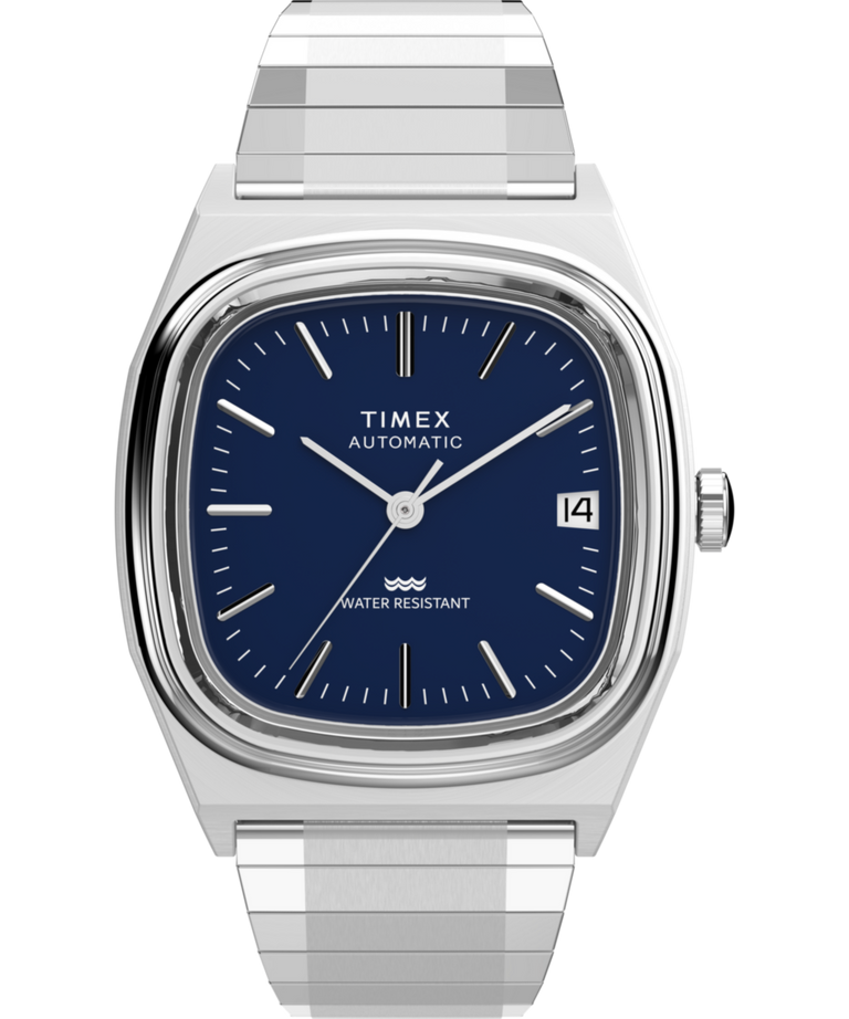 Timex® Automatic 1983 E Line 34mm Stainless Steel Expansion Band Timex® Automatic 1983 E Line 34mm Stainless Steel Expansion Band