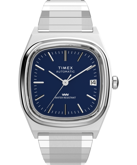 Timex® Automatic 1983 E Line 34mm Stainless Steel Expansion Band