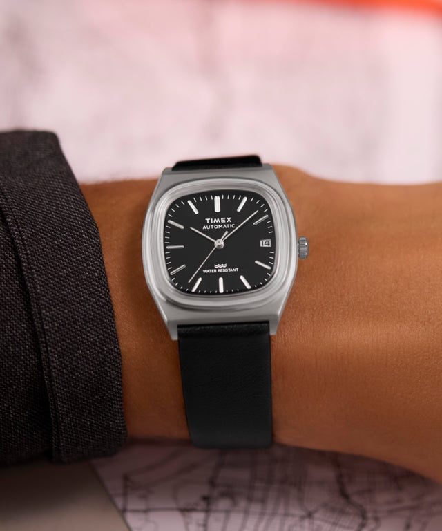 timex automatic 1983 e-line reissue dress watch Timex Automatic 1983 E Line Reissue