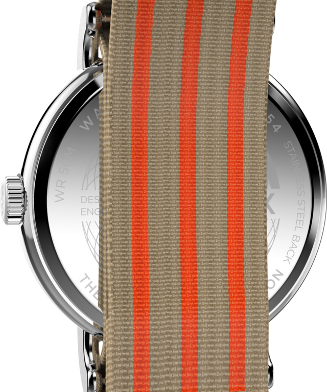 TW2Y08900 Timex Weekender 40mm Fabric Strap Watch Caseback Image