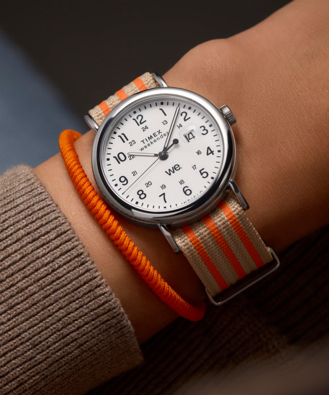 TW2Y08900 Timex Weekender 40mm Fabric Strap Watch Primary Wrist Image