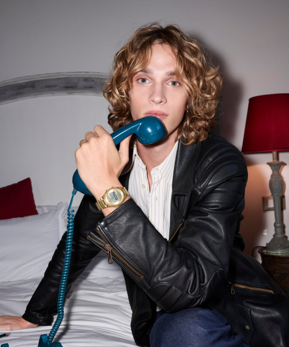 Q Timex® Q80 Continental 39mm Stainless Steel Bracelet Watch