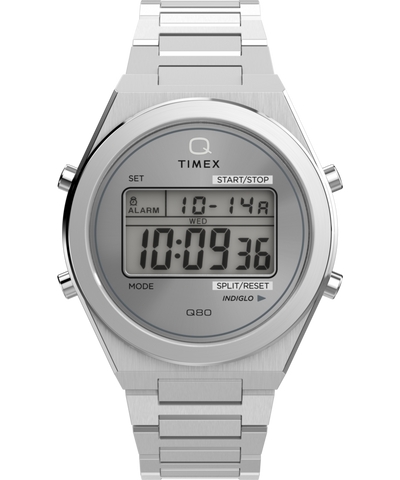 TW2Y09800 Q Timex® Q80 Continental 39mm Stainless Steel Bracelet Watch Primary Image