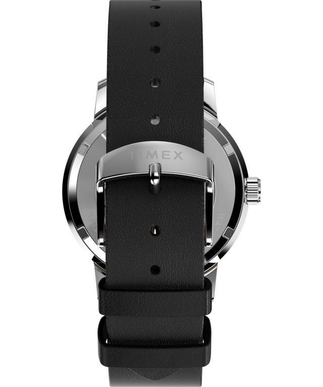 TW2Y10000 Timex x Peanuts® Marlin® Automatic 75th Anniversary Edition 40mm Leather Strap Watch Strap Image