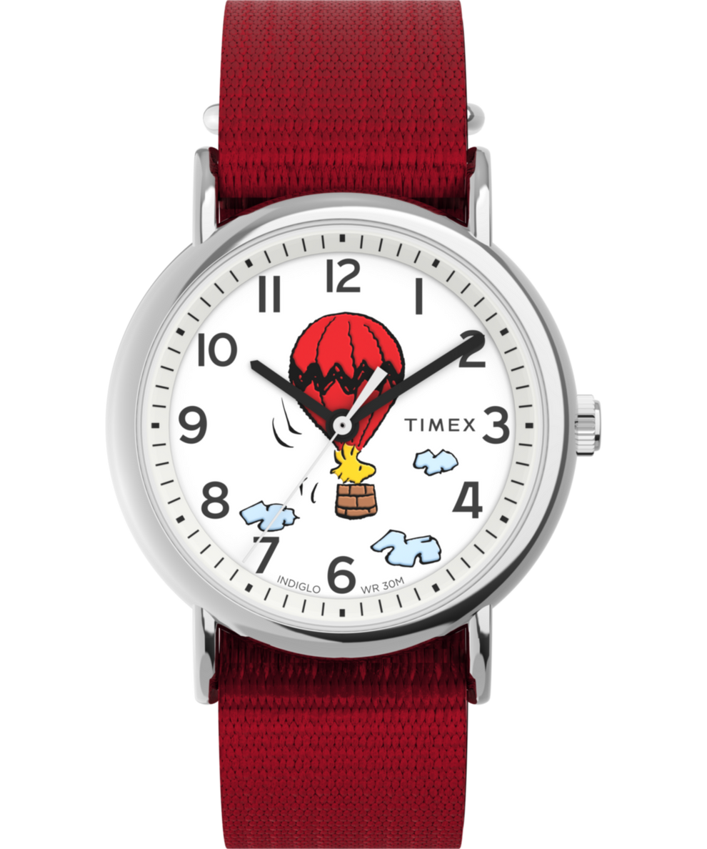 Timex Weekender x Peanuts Balloon 38mm Fabric Strap Watch