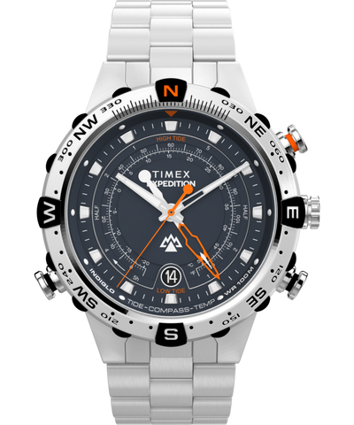 TW2Y12900 Expedition Tide-Temp-Compass 45mm Stainless Steel Bracelet Watch Primary Image