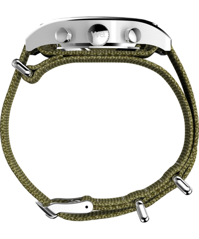 TW2Y15700 Timex Weekender New England Chronograph 40mm Eco-Conscious Fabric Strap Watch Profile Image
