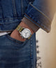 TW2Y15700 Timex Weekender New England Chronograph 40mm Eco-Conscious Fabric Strap Watch Primary Wrist Image