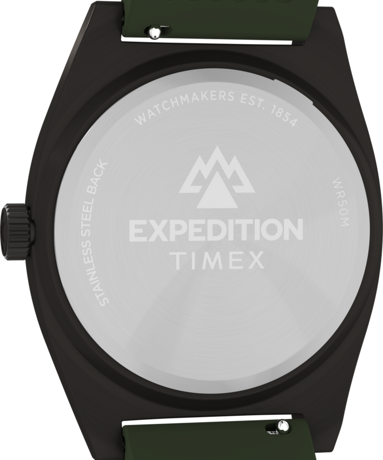 TW2Y18000 Expedition® Capstone 39mm Silicone Strap Watch Caseback Image