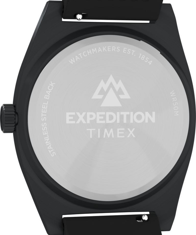 TW2Y18100 Expedition® Capstone 39mm Silicone Strap Watch Caseback Image