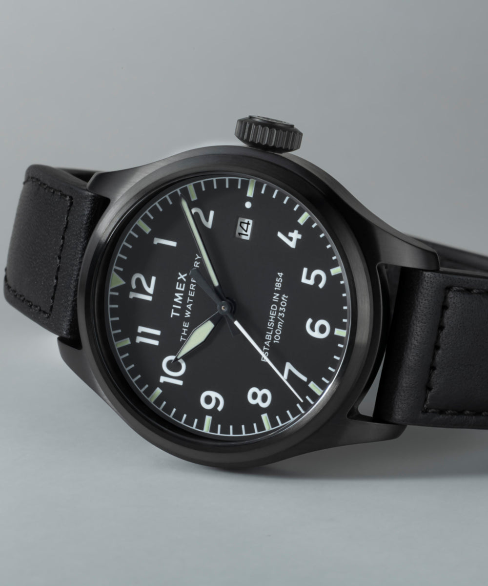 Waterbury Ace 41mm Leather Strap Watch - TW2Y18900 | Timex EU