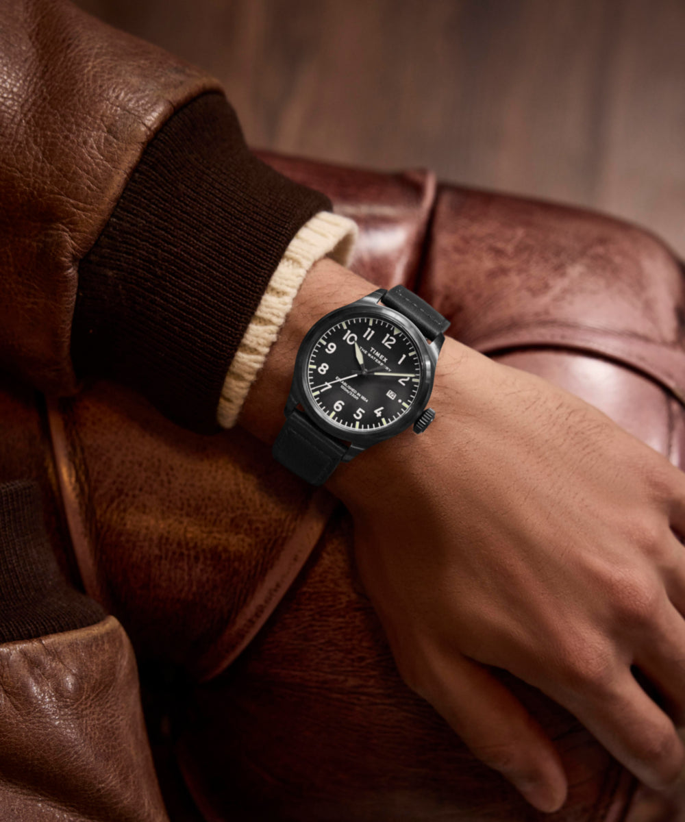 Waterbury Ace 41mm Leather Strap Watch - TW2Y18900 | Timex EU