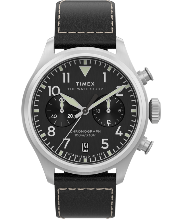 Waterbury Ace Chronograph 41mm Leather Strap Watch - TW2Y19000