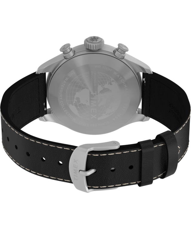 TW2Y19000 Waterbury Ace Chronograph 41mm Leather Strap Watch Caseback with Attachment Image