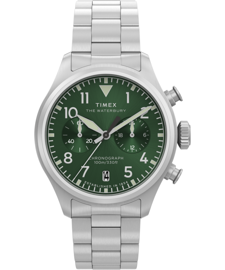 TW2Y19100 Waterbury Ace Chronograph 41mm Stainless Steel Bracelet Watch Primary Image