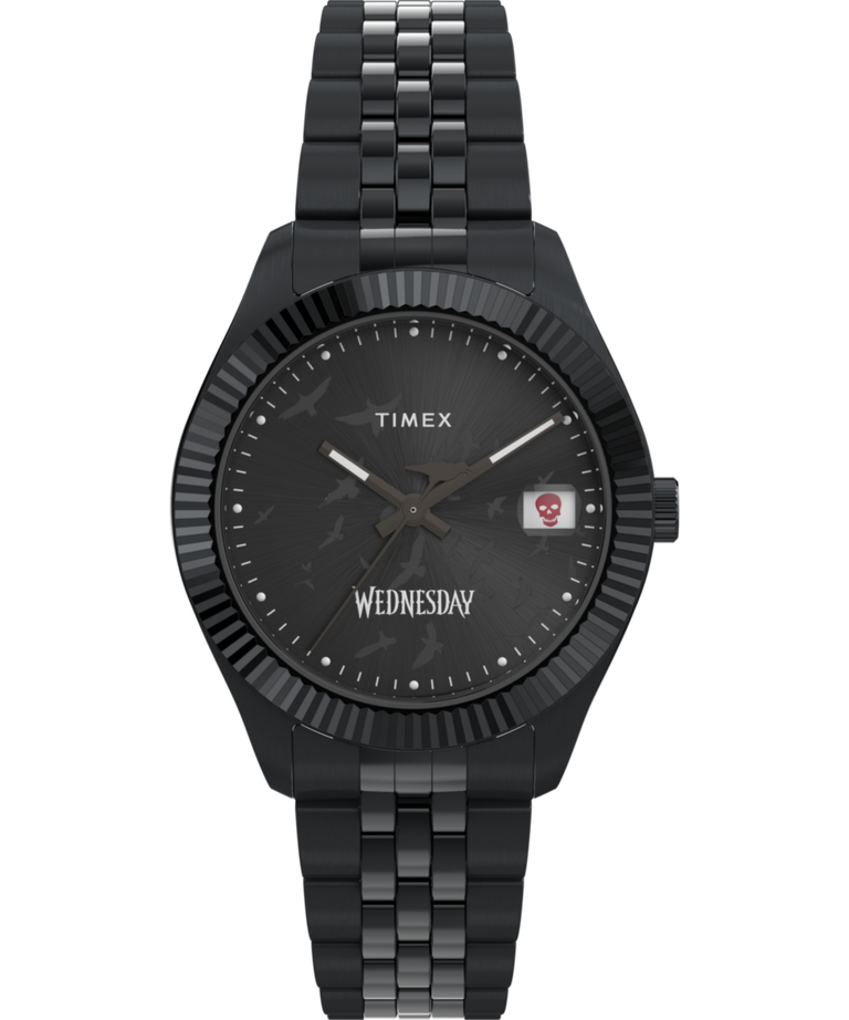Timex x Wednesday Timex Legacy 36mm Stainless Steel Bracelet Watch Timex x Wednesday Timex Legacy 36mm Stainless Steel Bracelet Watch