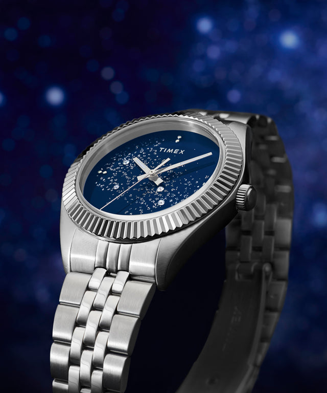 TW2Y20100 Timex Legacy Celestial 36mm Stainless Steel Bracelet Watch Campaign Key Silhouettes (Beauty shots) Image