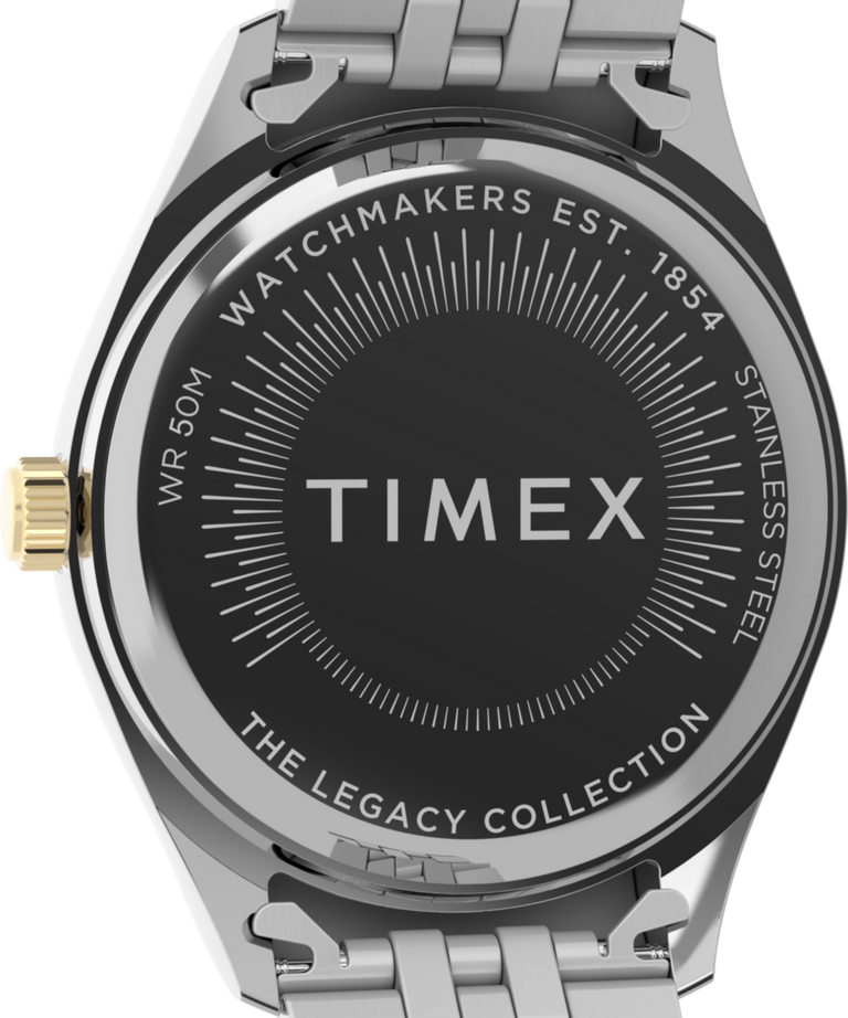 TW2Y20200 Timex Legacy Celestial 36mm Stainless Steel Bracelet Watch Caseback Image