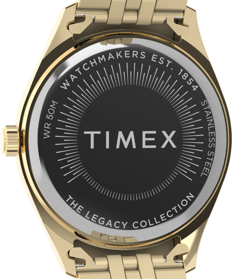 TW2Y20300 Timex Legacy Celestial 36mm Stainless Steel Bracelet Watch Caseback Image