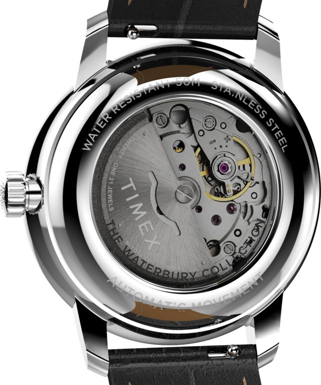 TW2Y22900 Waterbury Metropolitan Automatic 41mm Leather Strap Watch  Caseback Image
